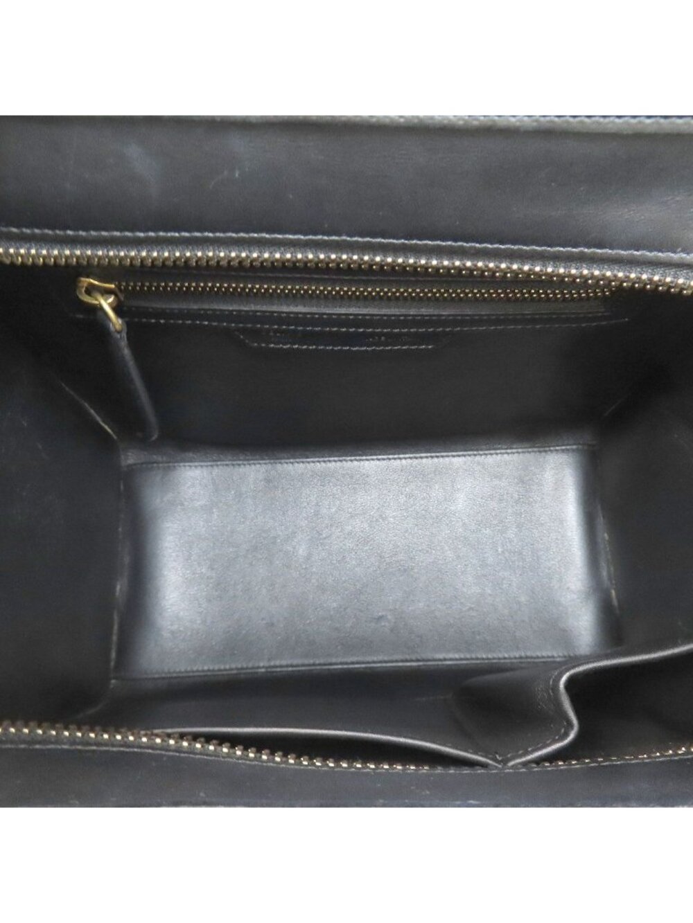 Celine Luggage Micro Handbag Leather Canvas - Picture 5 of 15